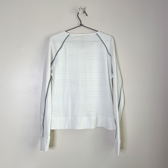Shape Activewear Mesh Tennis Jacket White Size Large - Picture 3 of 8